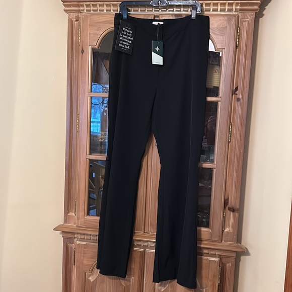 Black Wide Leg Paige Pants - Picture 6 of 7